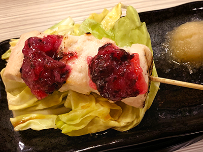 ささみの梅くらげ添え